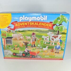 PLAYMOBIL Christmas Farm Animals Advent Calendar - Used/Open Box